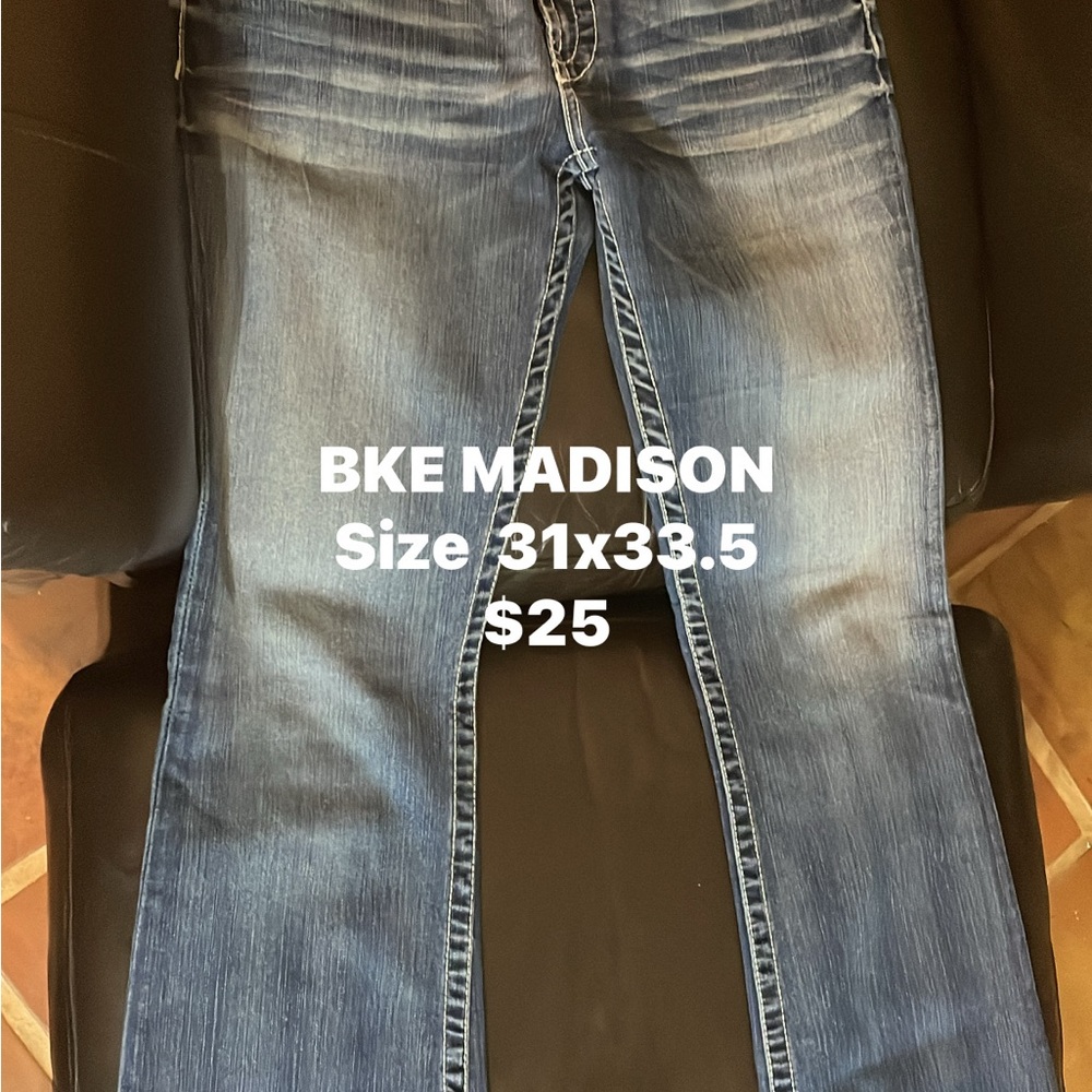 BKE Bootcut Jeans - Medium Blue Wash